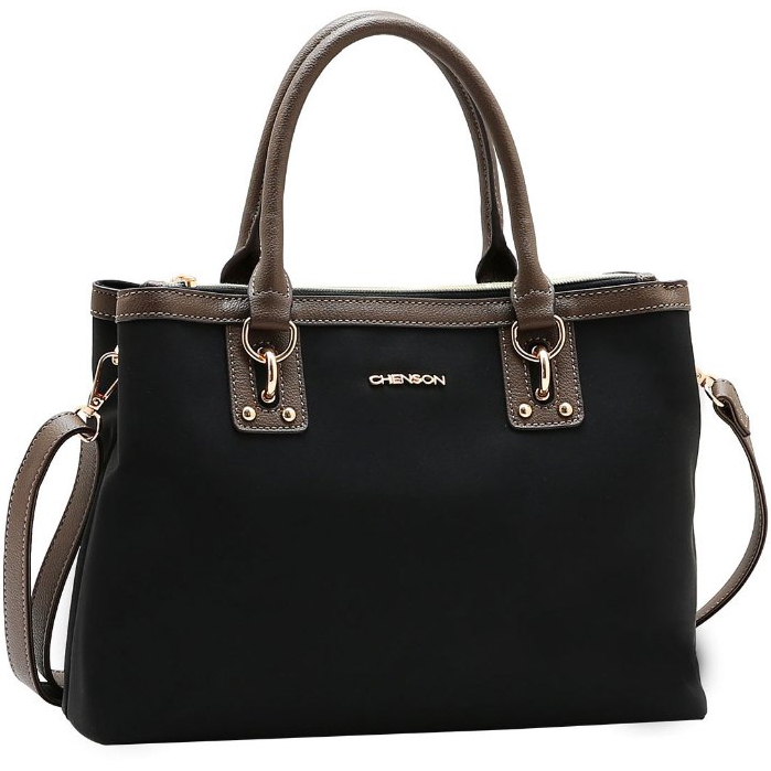 Bolsa Feminina Chenson Original Tote Tecido Microfibra com Alça Tiracolo Transversal De Mão