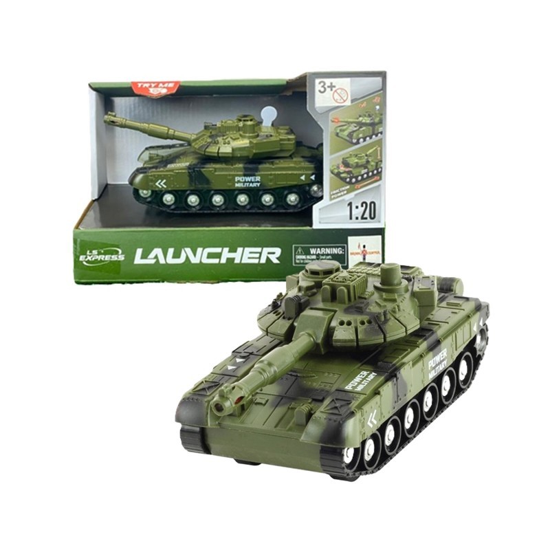 Tanque de Guerra 1:20 com Fricção Luz e Som - Brink Center