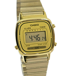 Relógio Casio Digital Vintage Mini Feminino Dourado LA670WGA-9DF em Oferta na Shopee