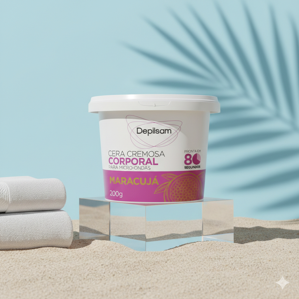 Cera Cremosa Corporal Depilsam de Micro-Ondas Maracujá 200G em Oferta na Shopee