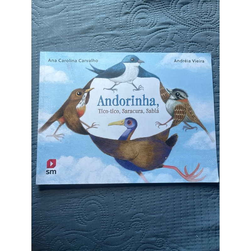 livro Andorinha Tico-tico, Saracura, Sabiá de Ana Carolina Carvalho e Andreia Vieira editora SM