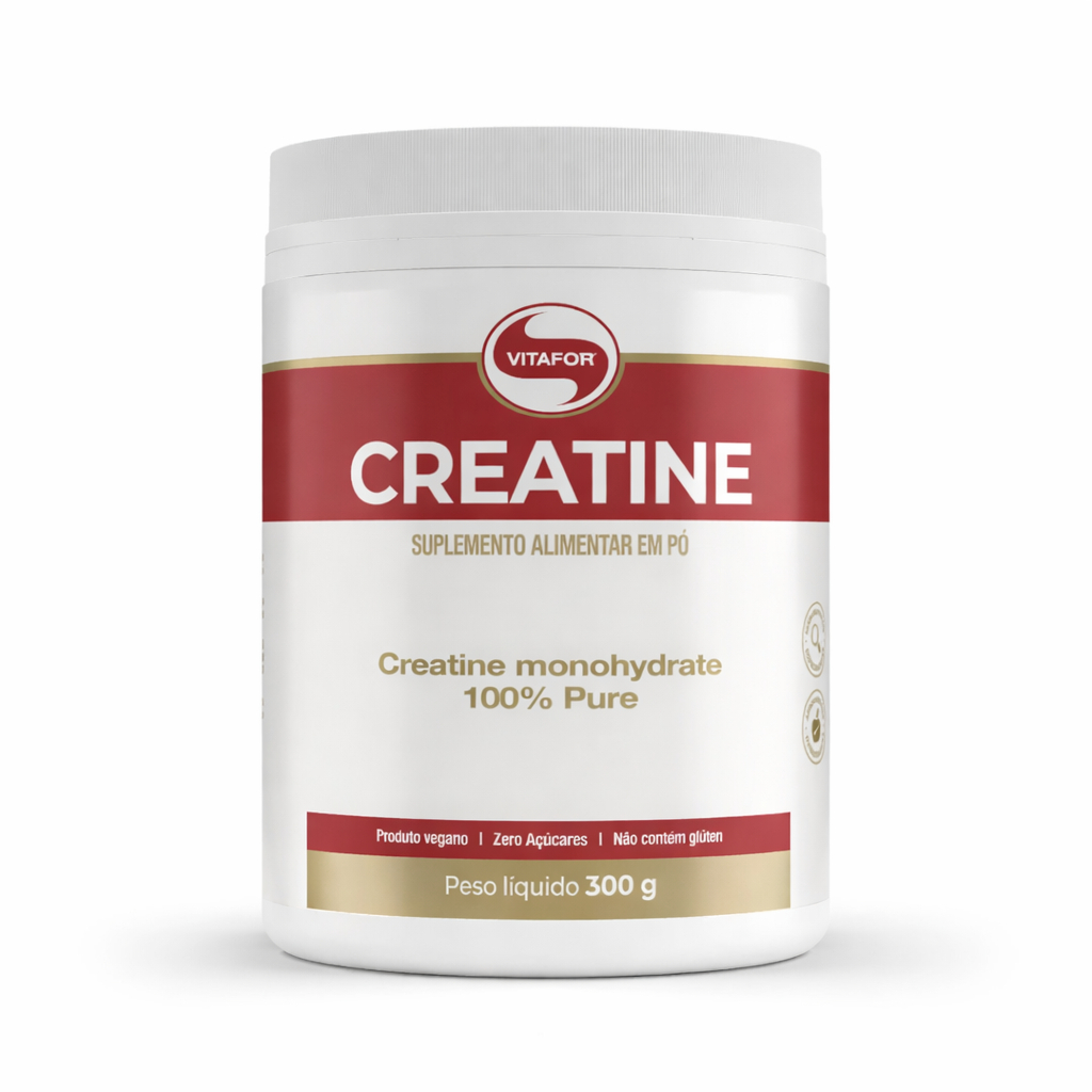 Creatina 100% Pura Monohidratada Vitafor Pote 300g — R$ 62,90 em Shopee, 10% OFF