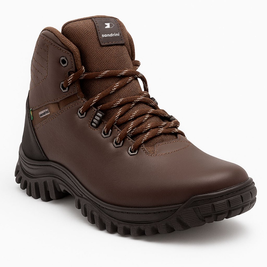 Bota Coturno Sandrini Masculina Trailedge Trilha Couro