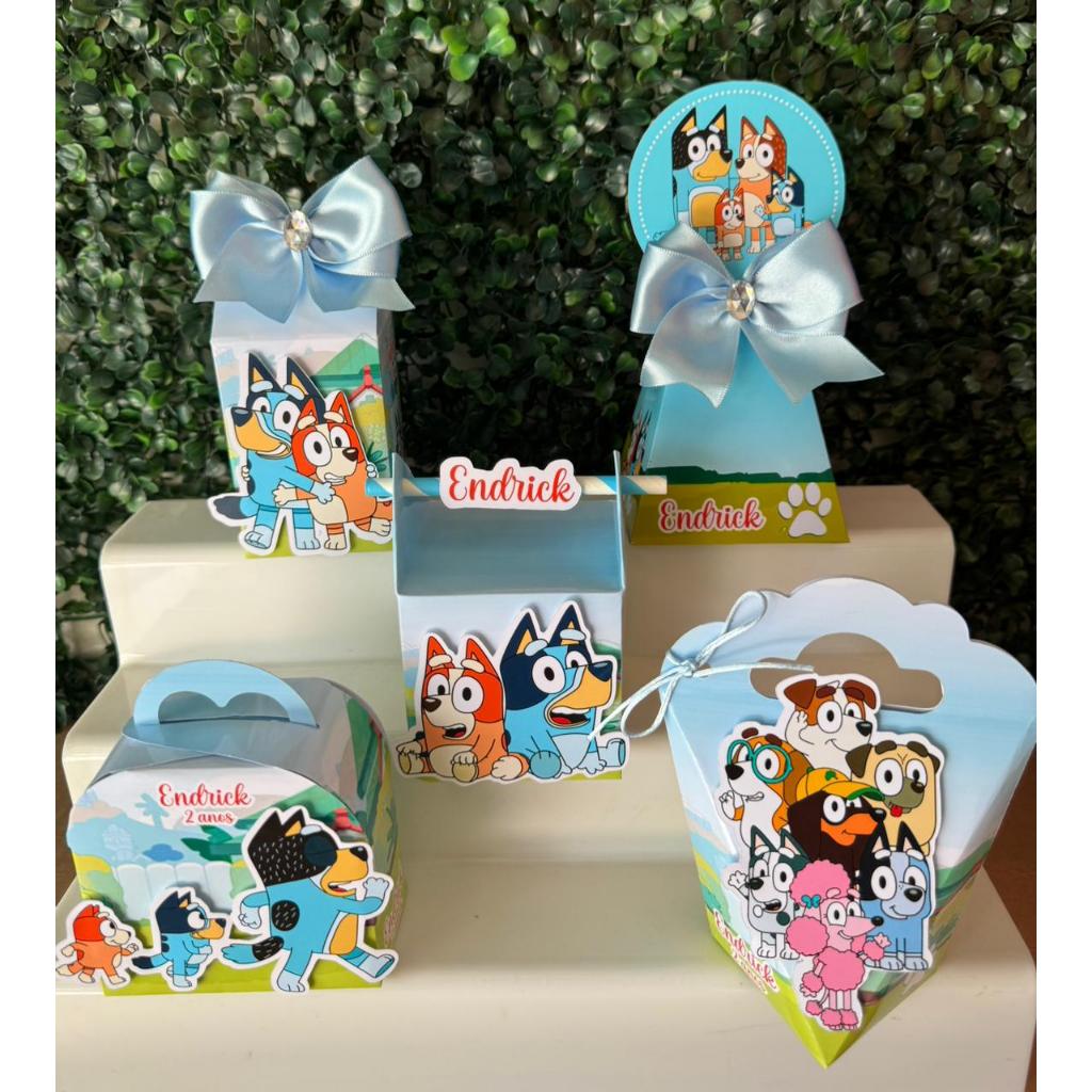 Kit Festa BLUEY | Lembrancinhas | Festa infantil | Aniversário | Bluey | Só um bolinho | Personalizado