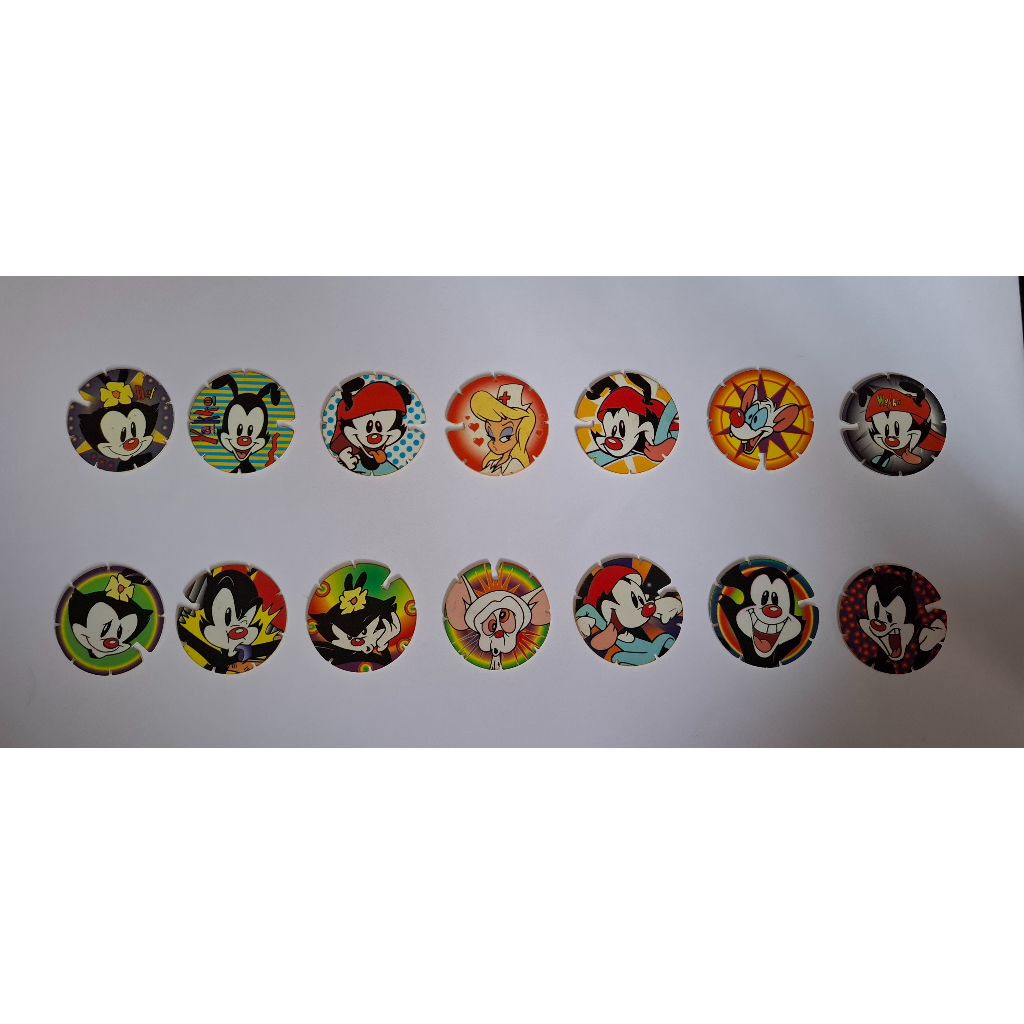 Kits Tazos Nostalgia - Pokémon, Animaniacs, O Máscara, Tiny Toon e Looney Tunes