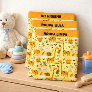 1 unid Organizador  Roupa Suja e Limpa Kit Higiene Saquinho para creche saquinho organizador escola em Oferta na Shopee