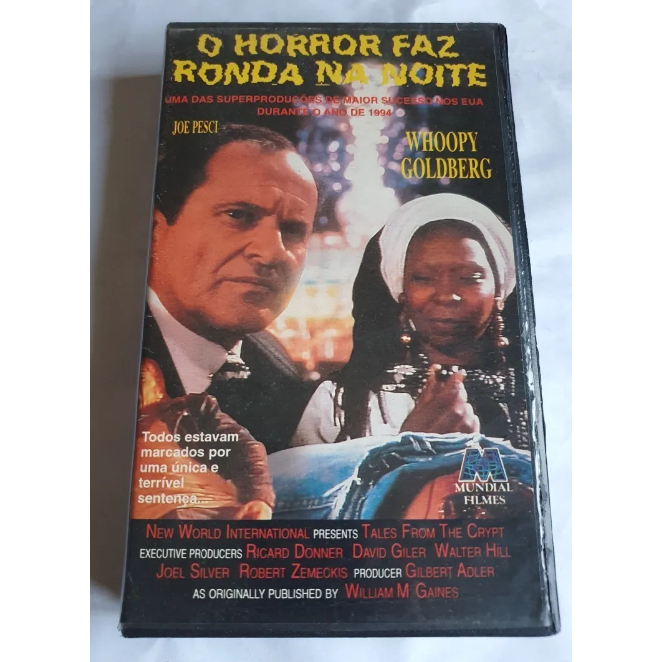 Fita Vhs O Horror Faz Ronda Na Noite, Bill Paxton, Whoopy Goldberg, raridade
