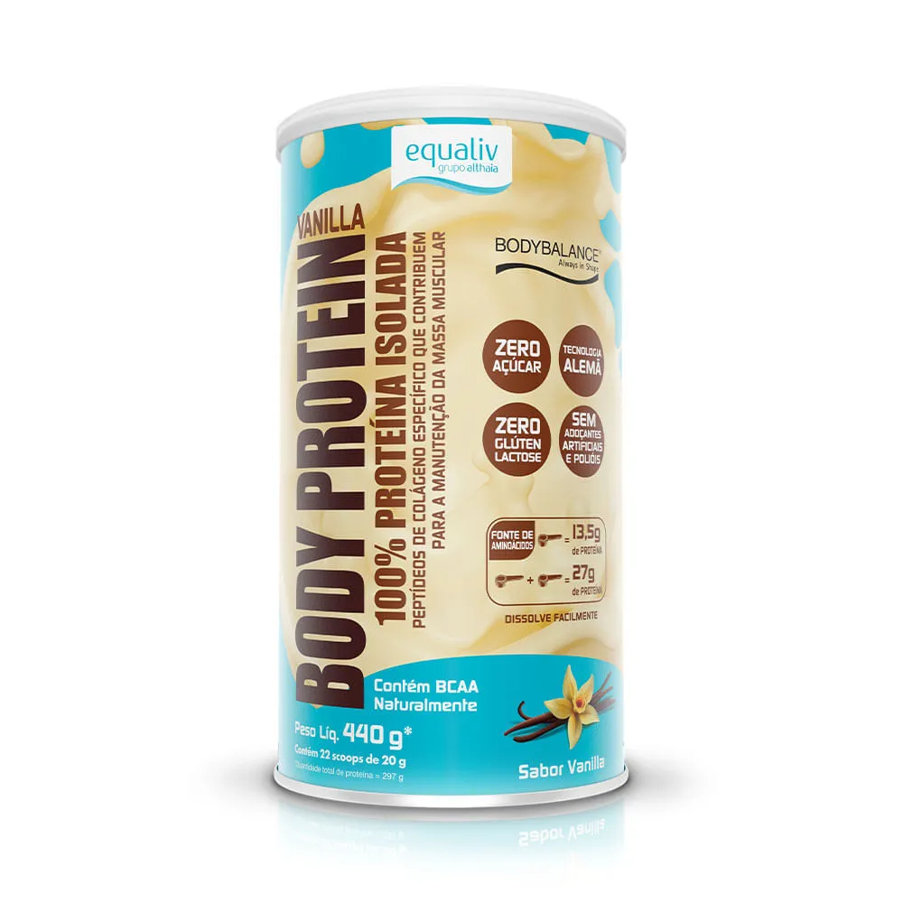 Body Protein Vanilla sabor Baunilha 440g - Equaliv
