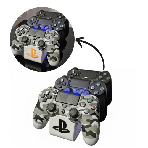 Suporte 3 Controles PS4 Base Organizador Playstation 4 Porta Controle Gamer