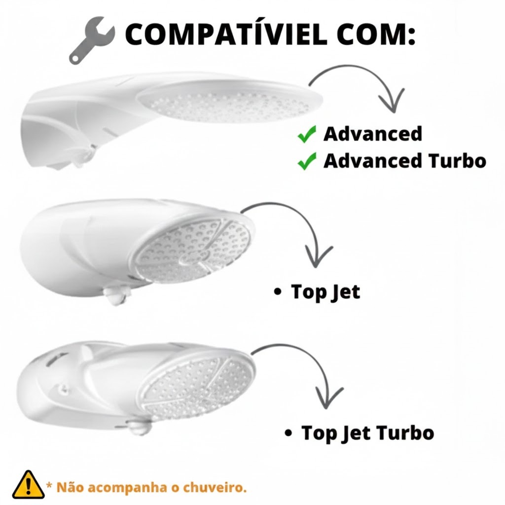 Resistência para Chuveiro Lorenzetti 220V (7500W) – Modelos: Advanced, Advanced Turbo, Top Jet