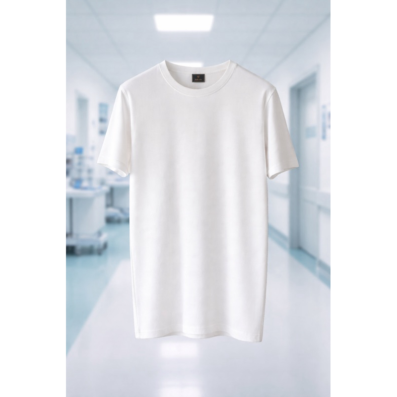 kit 3 Camisetas Brancas para estudantes e Profissionais da Saúde branca e lisa básica
