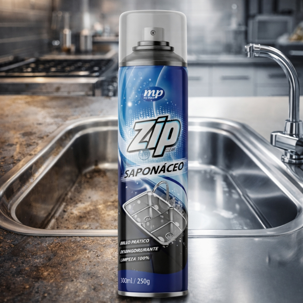 Saponáceo Cremoso Spray Remove Encardido Limpa Eficaz Inox Azulejo Cozinha - 300ml