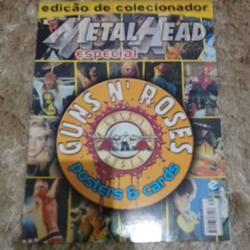revista guns n' roses edição especial metal head