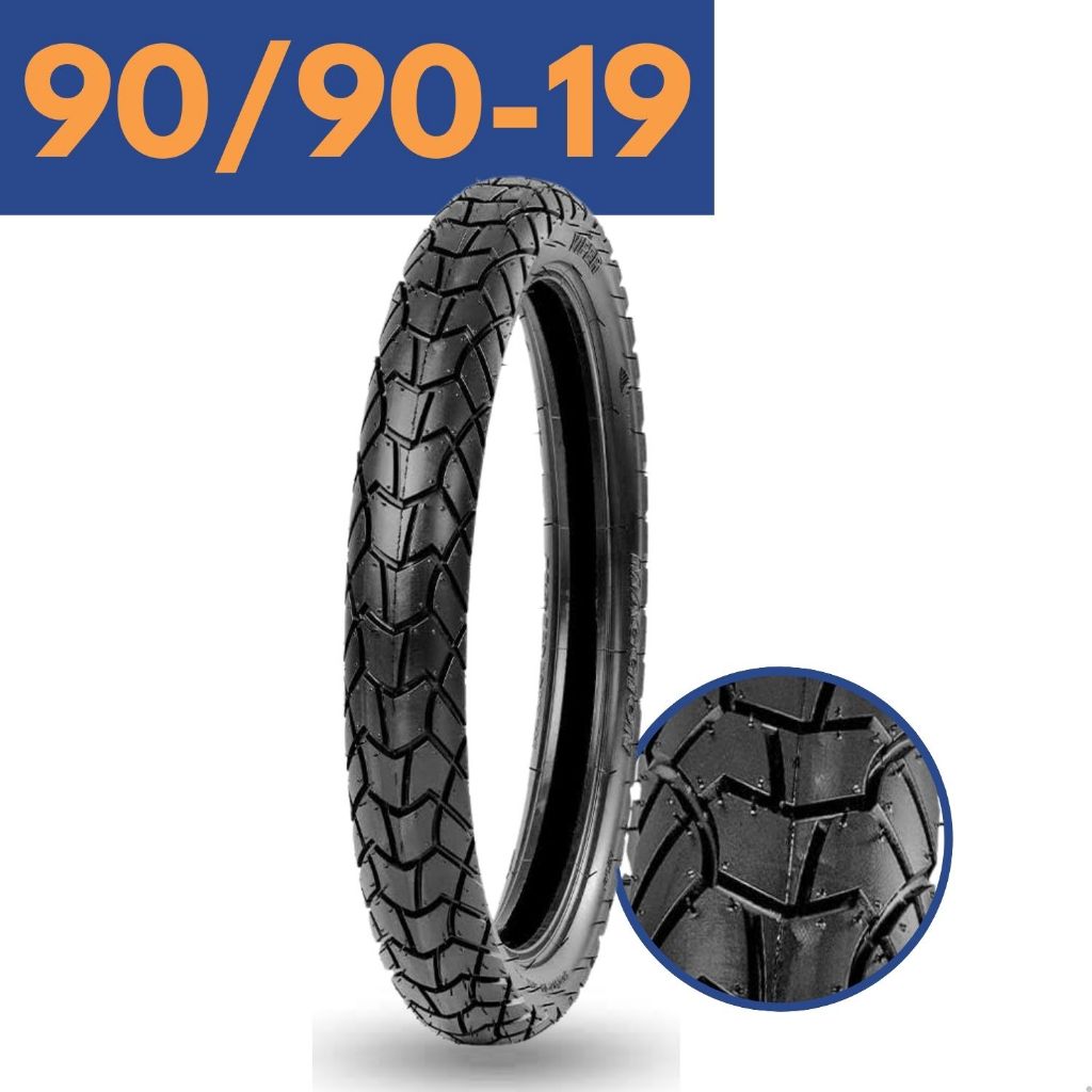 Pneu de Moto 90/90-19 Maggion Viper 52T TT Dianteiro Yamaha Crosser 150 TDM 225