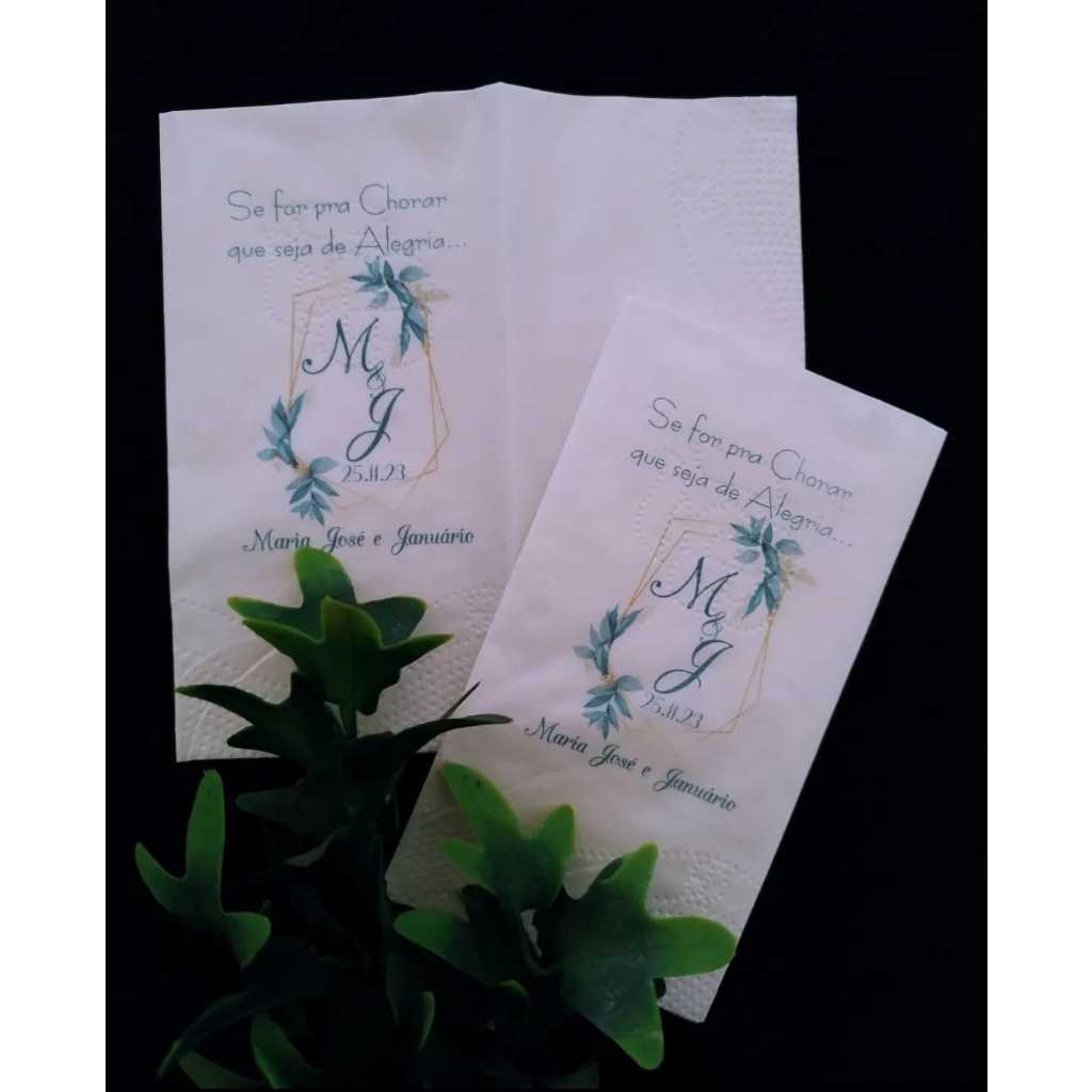 150 Guardanapos Personalizados F.D 23x23 Lagrimas de Alegria