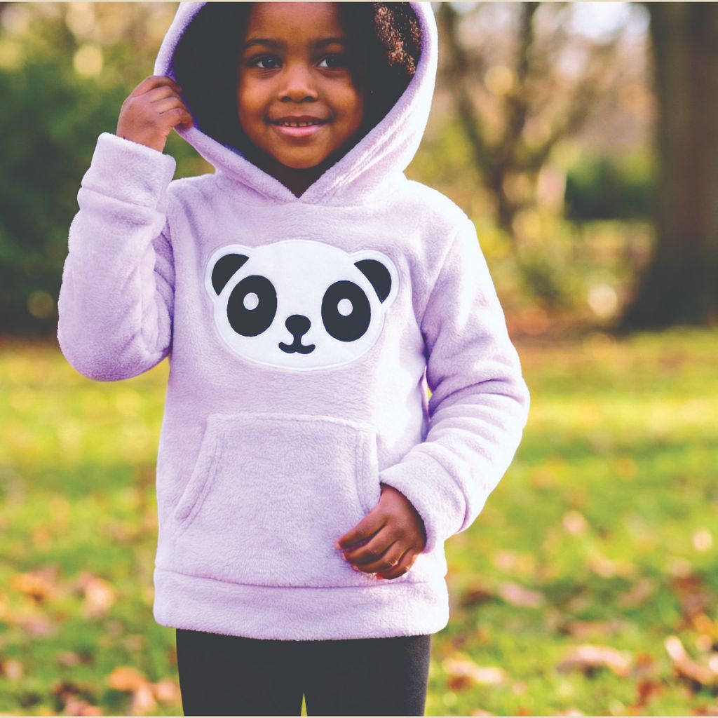Blusa De Frio Jaqueta Infantil Pelinho Desenho Panda Casaco Menina 2 ao 10