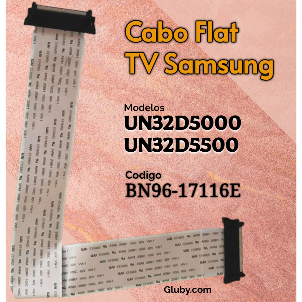 CABO FLAT TV SAMSUNG UN32D5000 UN32D5500 CODIGO BN96-17116E
