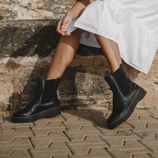 Bota Feminina Vittal Couro Legítimo Luisa Calce Fácil em Oferta na Shopee