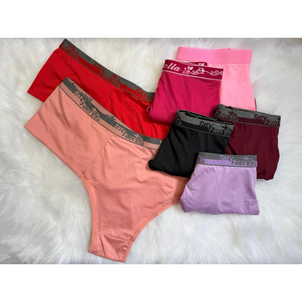 Tangão Plus Size Fio Duplo Sexy Dia a Dia Empina Bumbum Conforto Lisa Feminina cós Com Elastico Casual