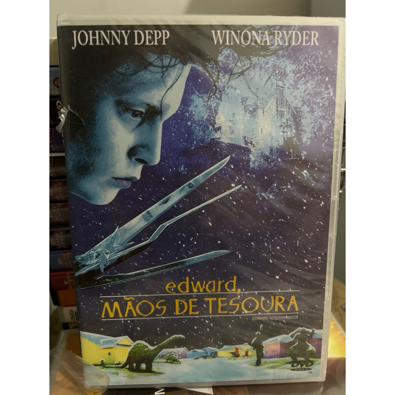 DVD Edward Mãos de Tesoura Novo Lacre Parcial Johnny Depp Original