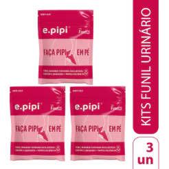 Kit com 9 Funis Urinários Descartáveis (3 Embalagens com 3 Un.) - E.pipi