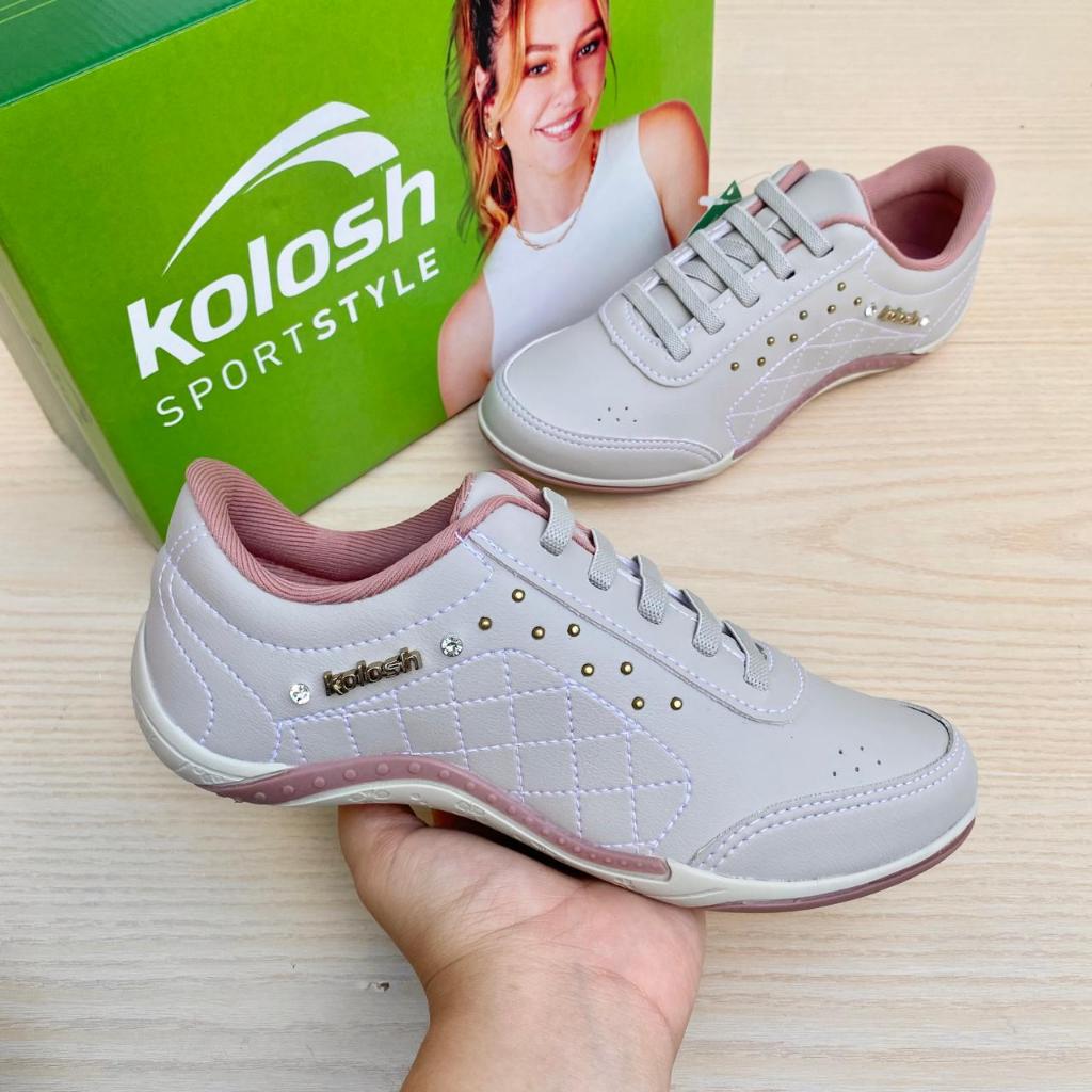 Tênis Feminino Kolosh Ortopédico Confortável Esporão Joanete Enfermeira Acolchoado