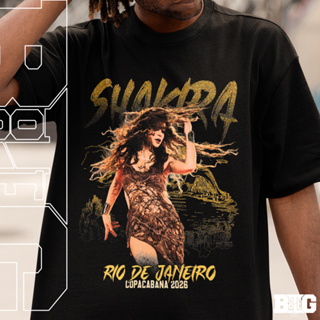 Camiseta Basica e OVERSIZED Cantora HALFTONE Shakira Copacabana 2026 Streetwear em Oferta na Shopee