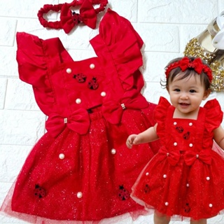 Vestido Romper Festa Aniversário Joaninha Vermelho Infantil (Veste de 1 a 2 anos) em Oferta na Shopee