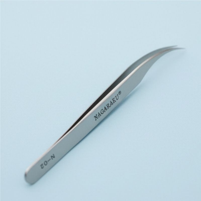 Pinça Nagaraku N-01 Volume Russo e N-02 Isolamento Profissional Cílios Aço Inox — imagem 2 de 2