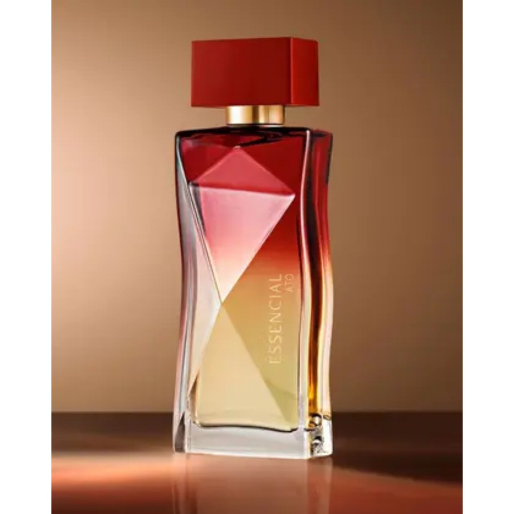 PERFUME ESSENCIAL ATO FEMININO: Deixe um rastro de elegância moderna com a força da flor do pau-brasil.