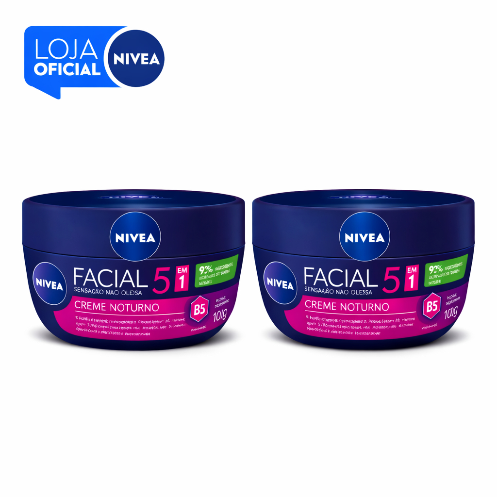 KIT NIVEA Creme Facial Noturno 100g - 2 unidades