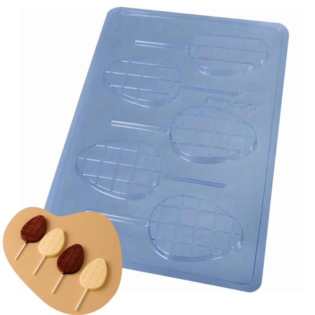 Forma Simples Pirulito Ovo Tablete 5 Cavidades Código: 3717 BWB Páscoa em Oferta na Shopee