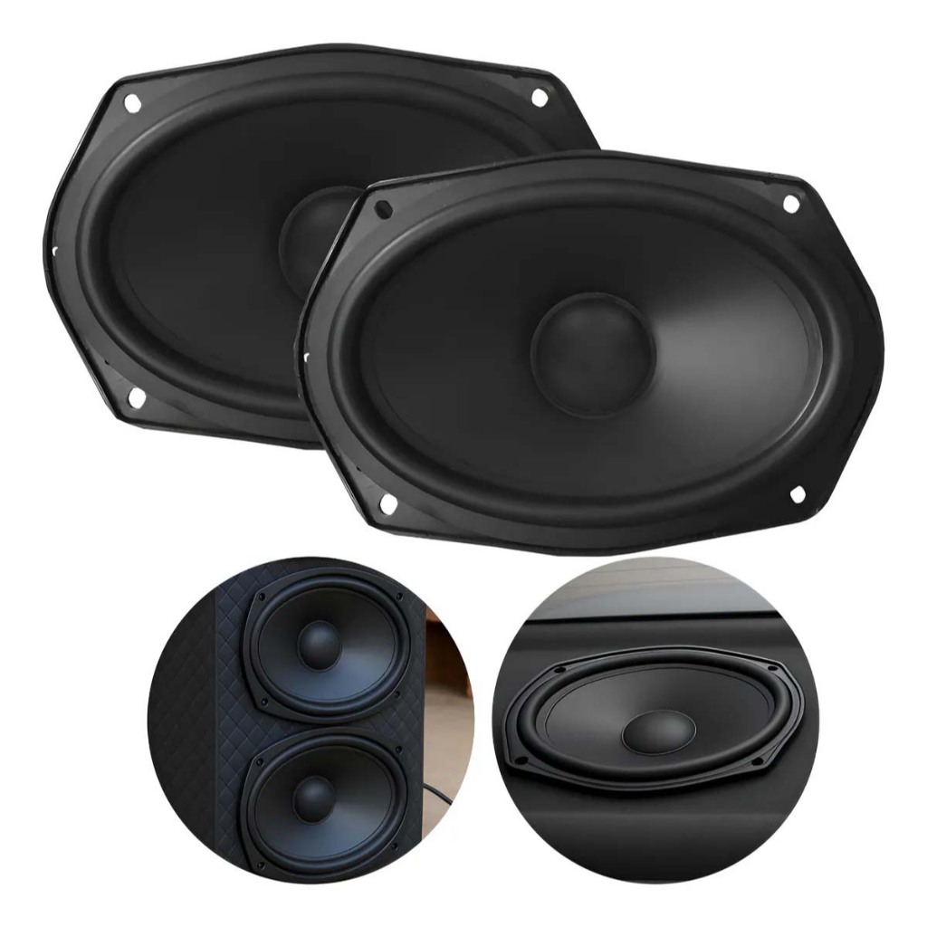 Par Auto Falante 6x9 Polegadas 70w 4 Ohms Full Range Som 69 Tampao Mala Carro em Oferta na Shopee