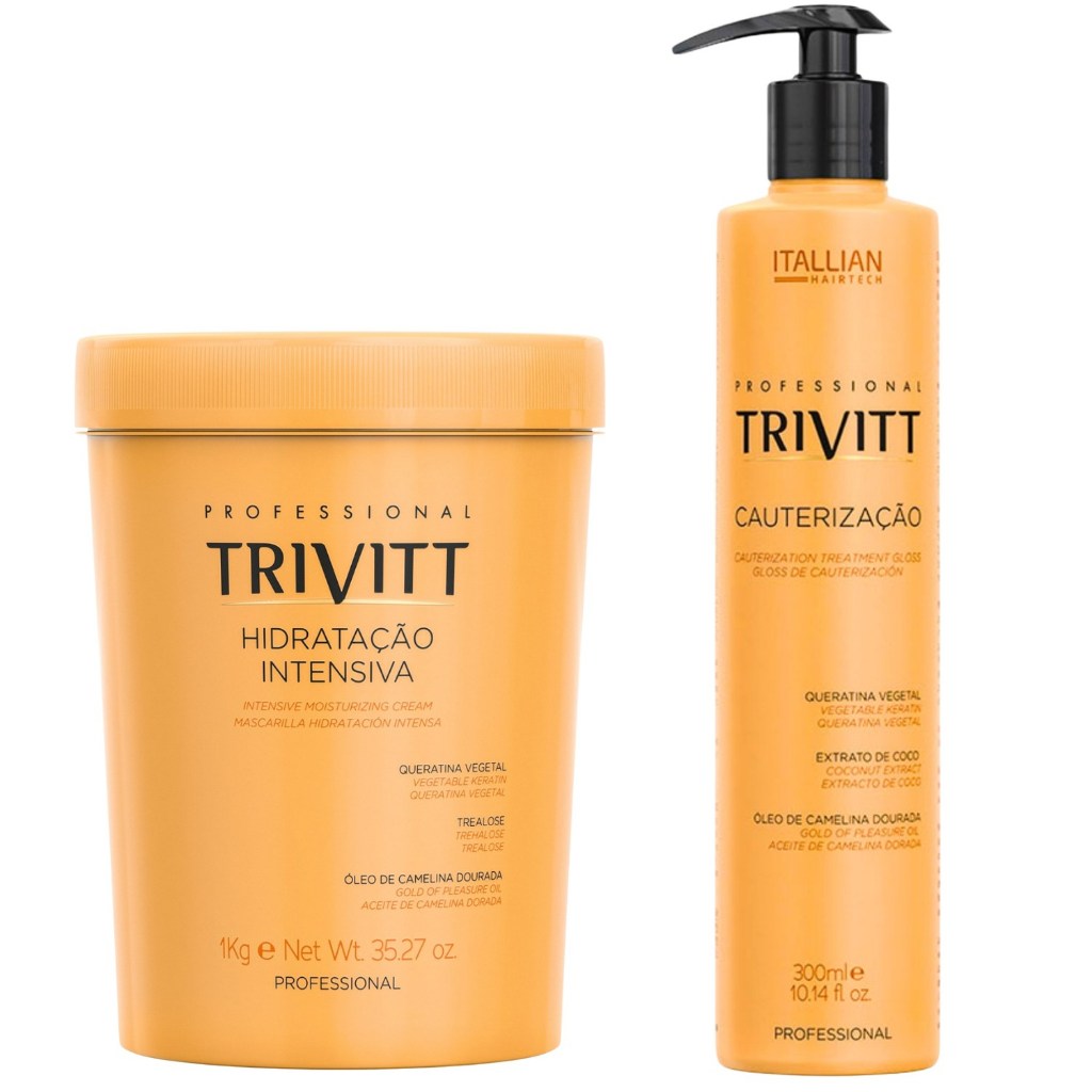 KIT HIDRATAÇÃO INTENSIVA 1KG E CAUTERIZAÇÃO TRIVITT 300ML em Oferta na Shopee