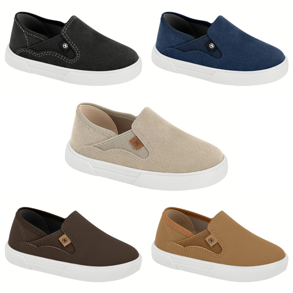 Tênis Infantil Menino Molekinho Sem Cadarço Elástico Calce Fácil Slip On 2136.172