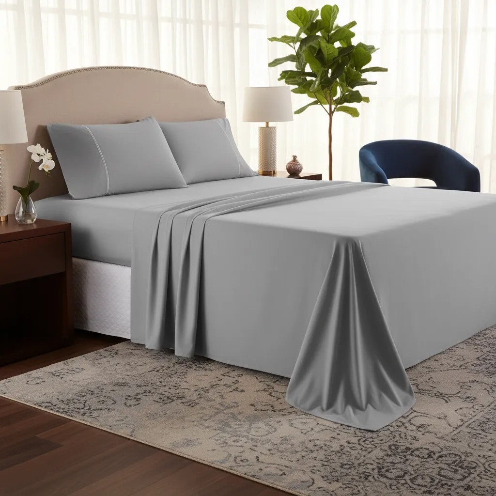 Jogo De Lençol Cama King 4 Peças 400 Fios Ponto Palito Cama Box