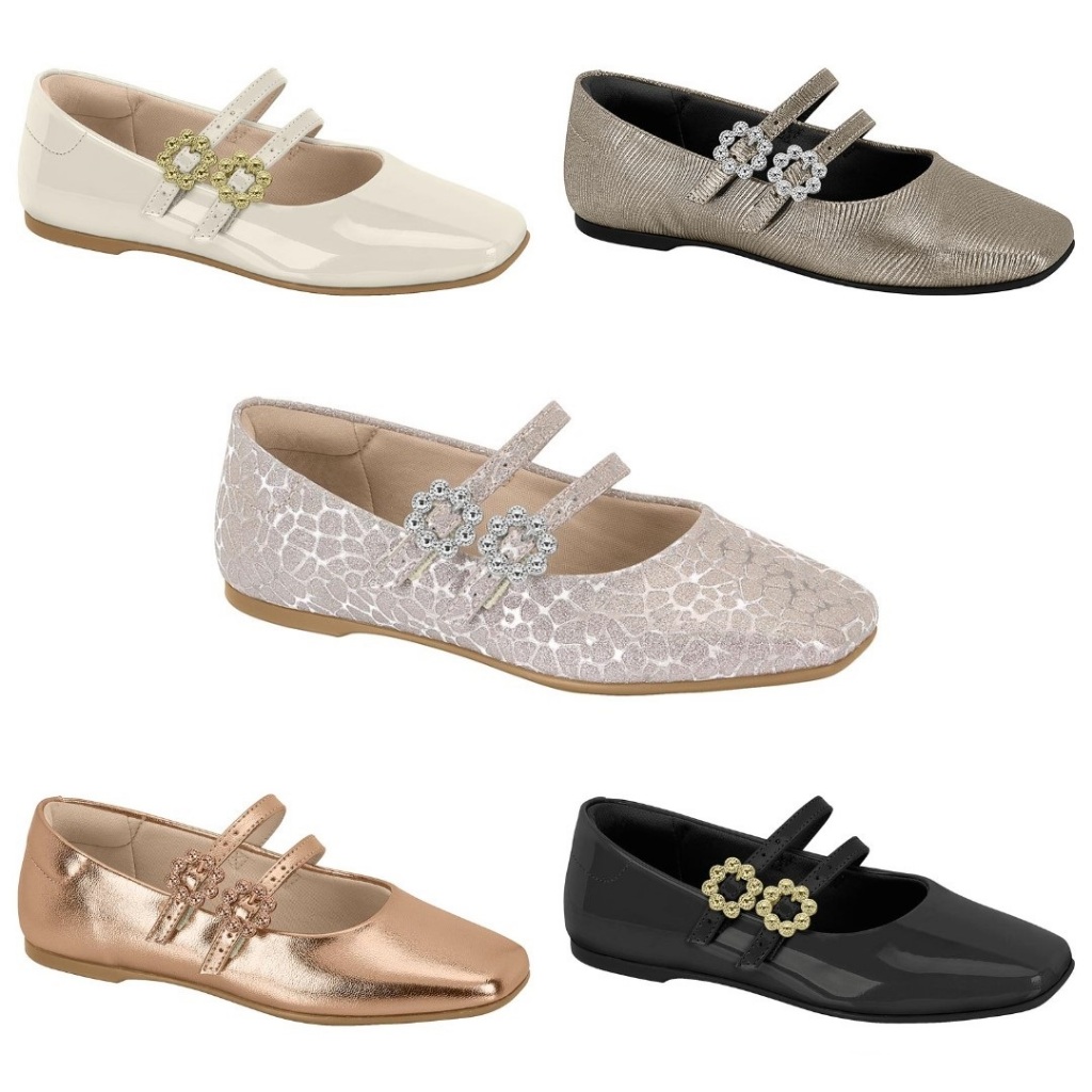 Sapatilha Sandália Boneca Infantil Menina Molekinha Confortável 2548.210