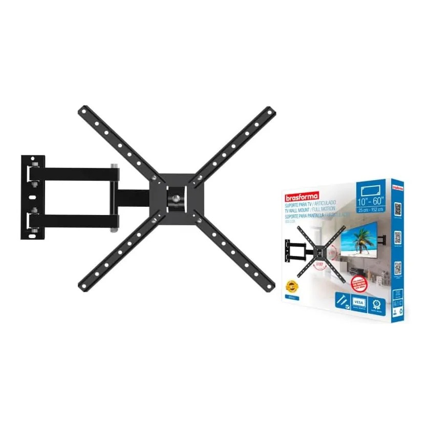 Suporte Articulado para TV e Monitor de 10 a 60 Polegadas Brasforma