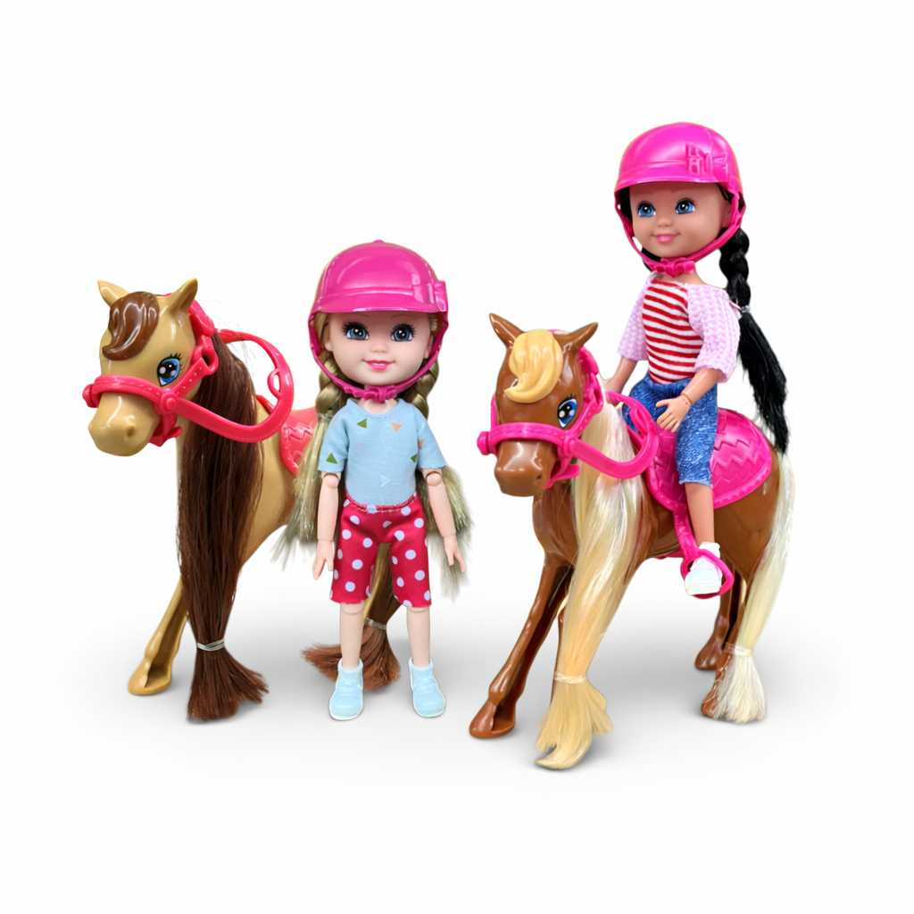 Boneca Hipismo Cavalo Articulada Pente Brinquedo Infantil Equitação em Oferta na Shopee