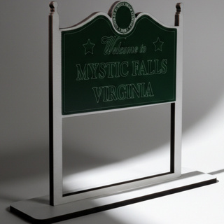 Plaquinha Mystic Falls Diários De Um Vampiro The Vampire Diaries Decoração Tematica Estante Livro Fã em Oferta na Shopee