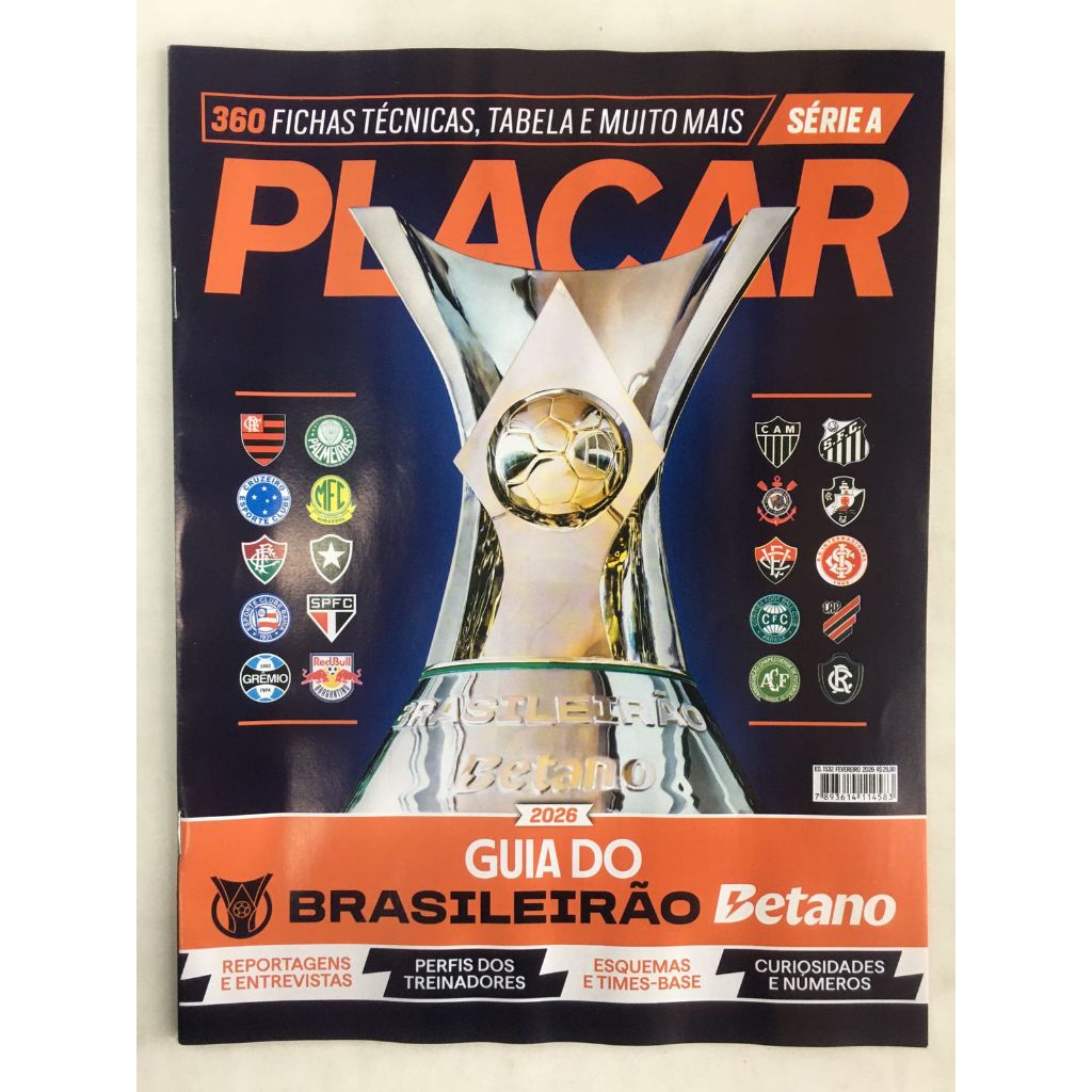 Revista Placar 1532 Fevereiro 2026 Guia Brasileirão