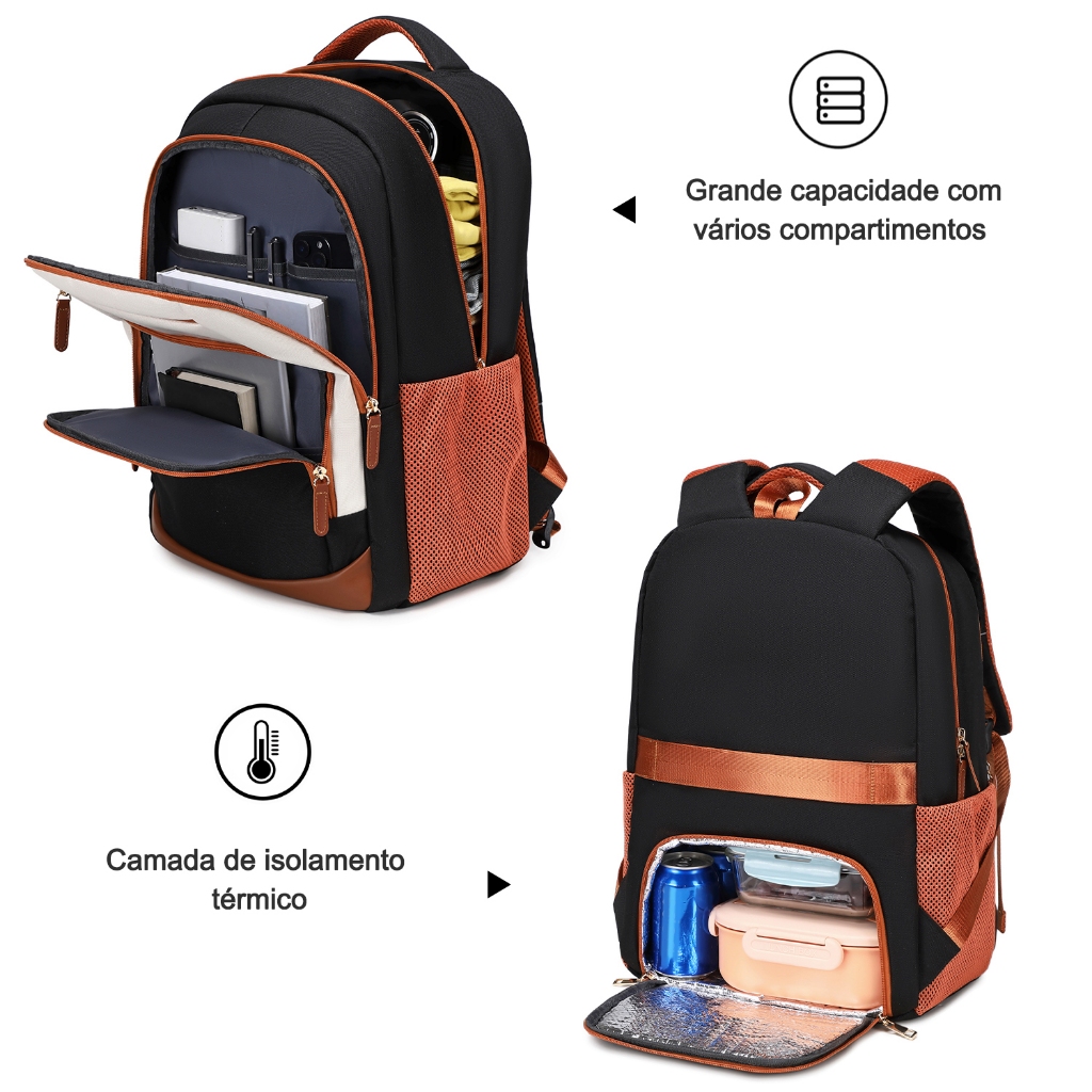 Mochila de Viagem 3 Peças Impermeável Reforçada Unissex — foto 7