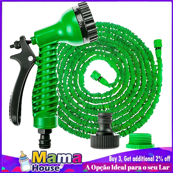 Mangueira Extensível Para Lavagem De Carros Jardim 75 Pés Mangueira Retrátil/extensível 15m em Oferta na Shopee