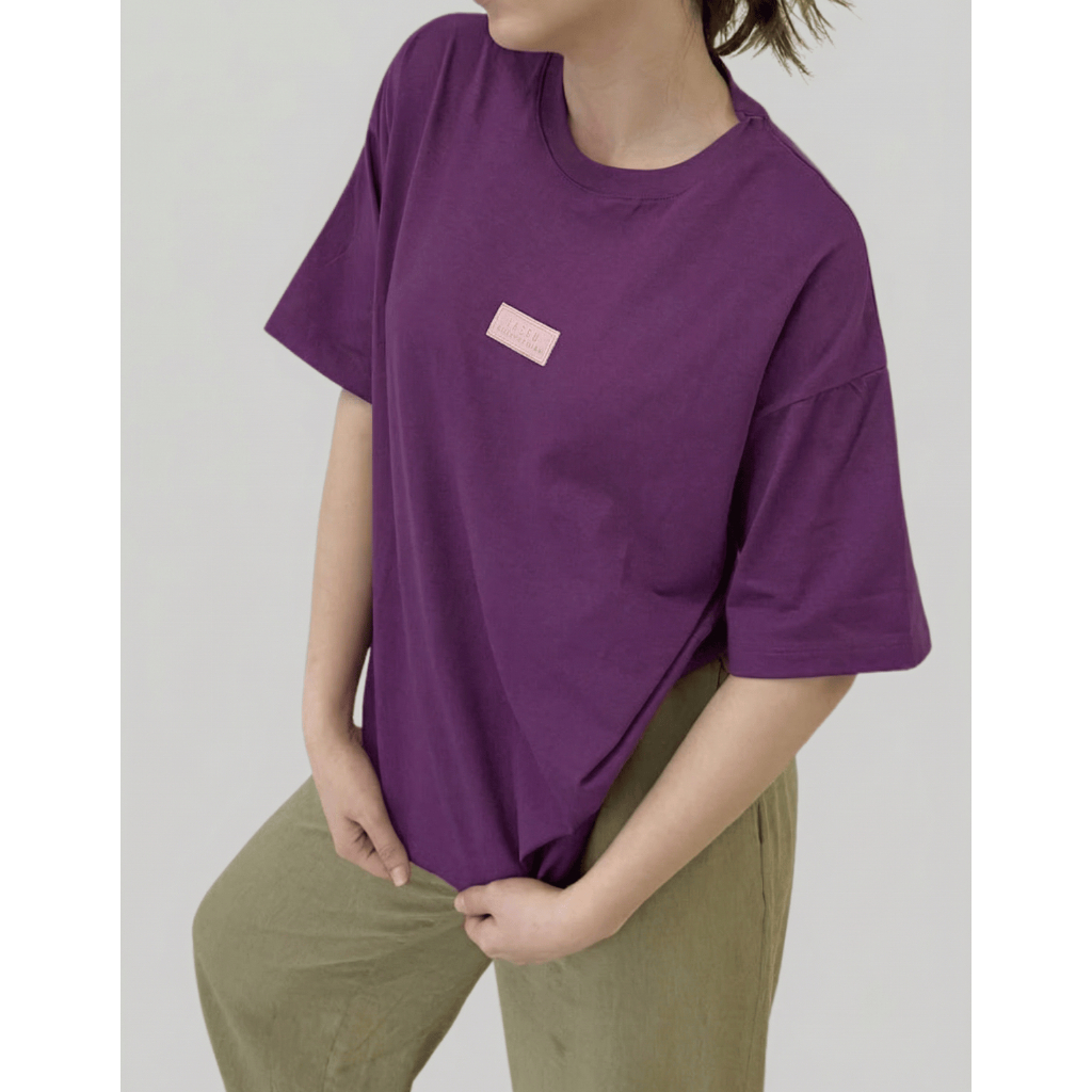 Camiseta Feminina Oversized Algodão 100% Transpirável | Ideal para Academia e Dia a Dia | LS1968-A em Oferta na Shopee