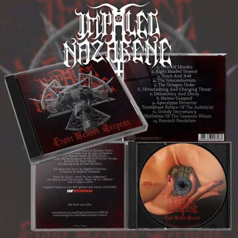 Impaled Nazarene - Eight Headed Serpent CD ( Behemoth Marduk Belphegor )
