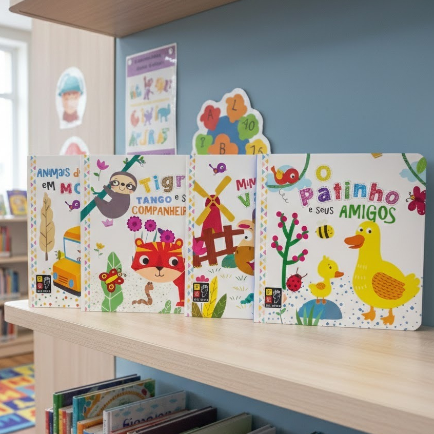 Livros de História Infantil Fazenda Leitura em Capa Dura em Oferta na Shopee