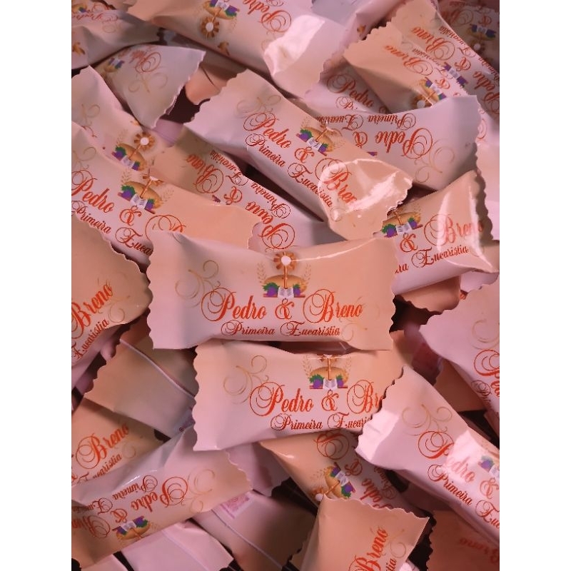 100 Balas Personalizada 🙏✨ Lembrancinha perfeita para Primeira Eucaristia ✨🙏
