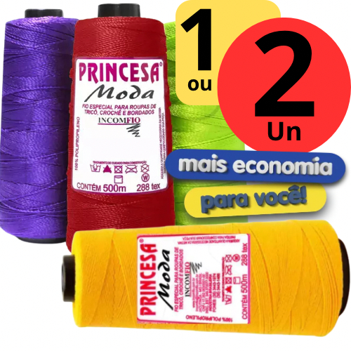Linha Princesa Moda 500 Metros Várias Cores Tranças, Box Braids, Artesanato (1 ou 2 unidades) em Oferta na Shopee