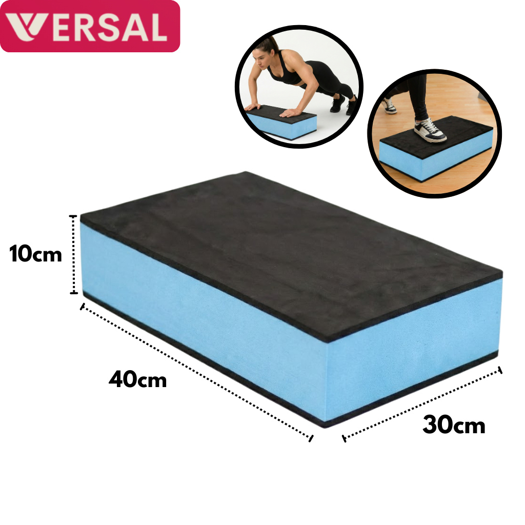 Step Academia 40x30x10 Base Lisa Fitness Agachamento Glúteo Perna HIIT Circuito Reabilitação Resistente Leve EVA Stepe