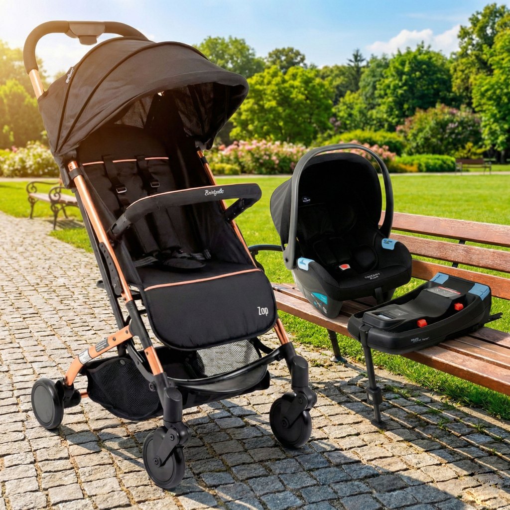 Carrinho de Bebê Zap Burigotto Passeio Portátil Mala Avião Dobrável Até 15kg